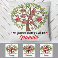 Personalized My Blessings Call Me Grandma  Pillow OB52 85O36 (Insert Included) thumb 1