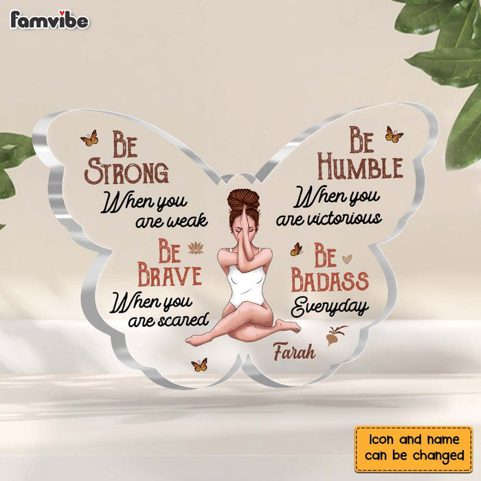 Personalized  Gift For Daughter Be Strong Plaque 22887 1