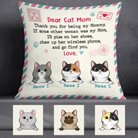 Personalized Dear Cat Mom Pillow FB191 30O58 (Insert Included) thumb 1