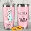 Personalized Labrador Retriever Dog I Love Mom Steel Tumbler SMY203 81O36 1