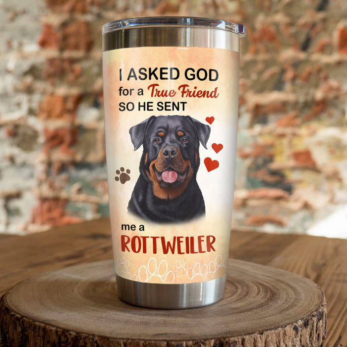 Rottweiler Dog Steel Tumbler MR1101 71O59 1