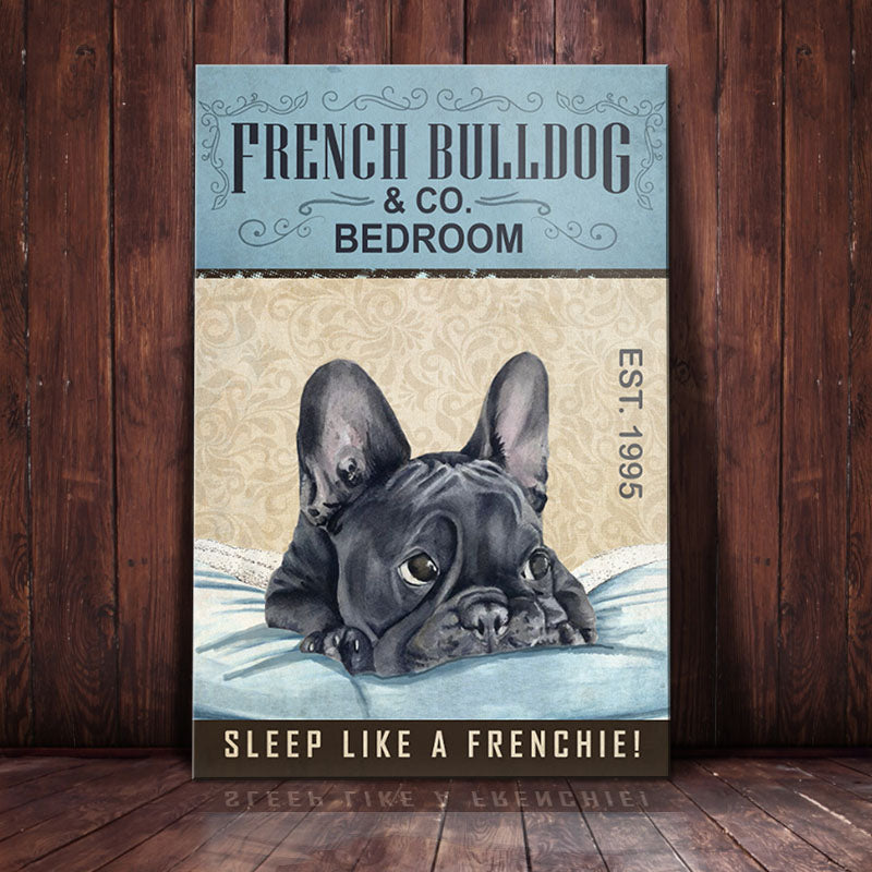French Bulldog Bedroom Company Canvas MR0204 73O34