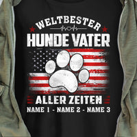 Personalized Hunde Vater German Dog Dad T Shirt AP144 67O57 thumb 1