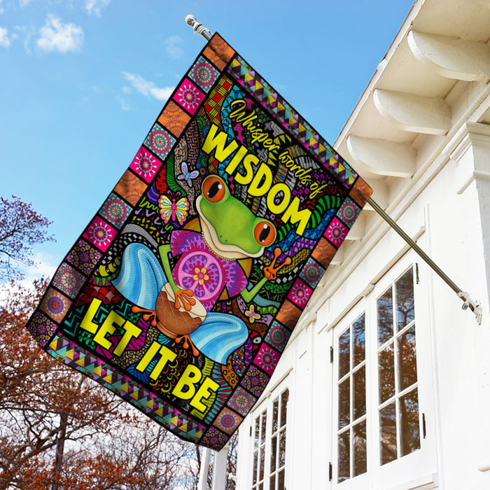 Hippie Let It Be Frog Flag JL91 65O36 1