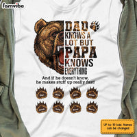 Personalized Dad Grandpa Bear T Shirt AP282 28O28 thumb 1