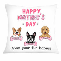 Personalized Dog Mom Mother's Day Pillow MR222 85O34 thumb 1