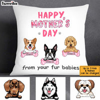 Personalized Dog Mom Mother's Day Pillow MR222 85O34 thumb 1