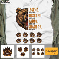 Personalized Dad Grandpa Husband Bear T Shirt AP294 30O28 thumb 1