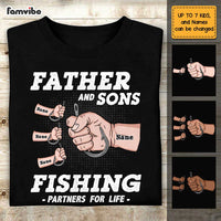 Personalized Dad Son Hand Fishing T Shirt AP272 85O47 thumb 1