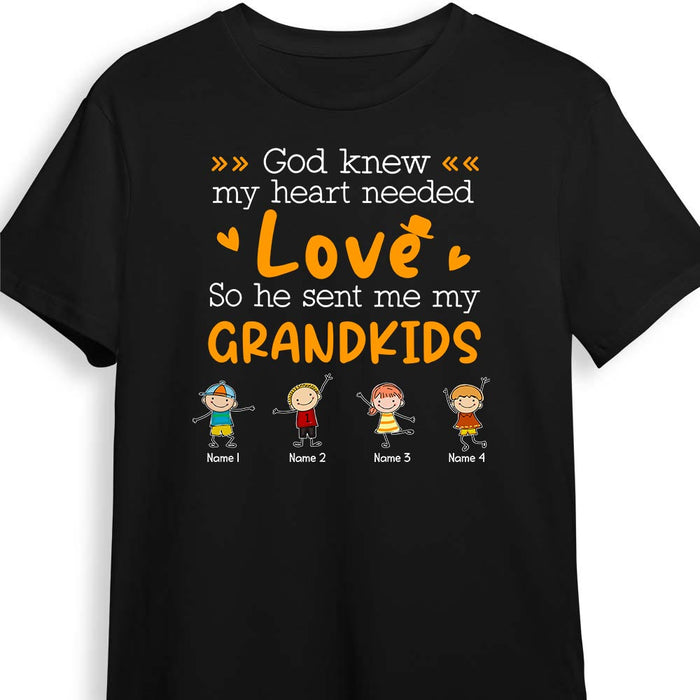 Personalized  Grandpa Grandkids Tshirt T Shirt AP293 32O28 1