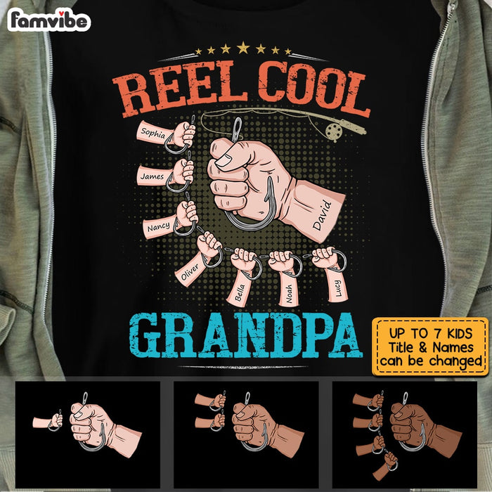 Personalized Grandpa Dad Fishing T Shirt AP295 32O53 1