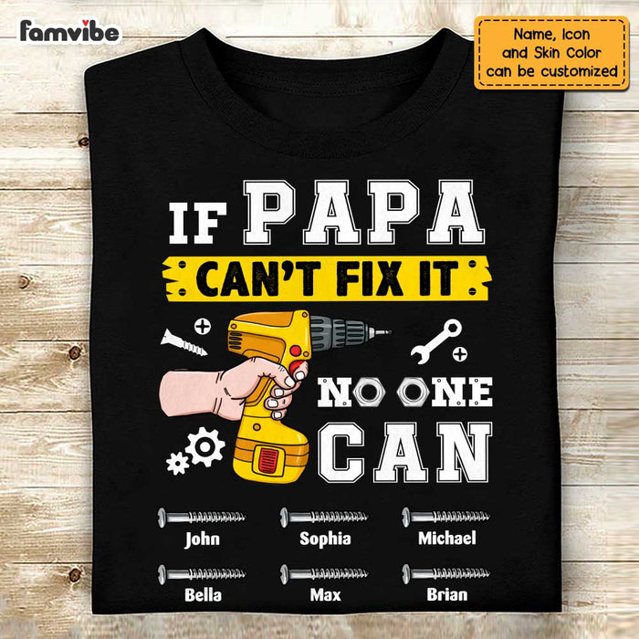 If Grandpa Can't Fix It No One Can - Custom Father's Day Engraved