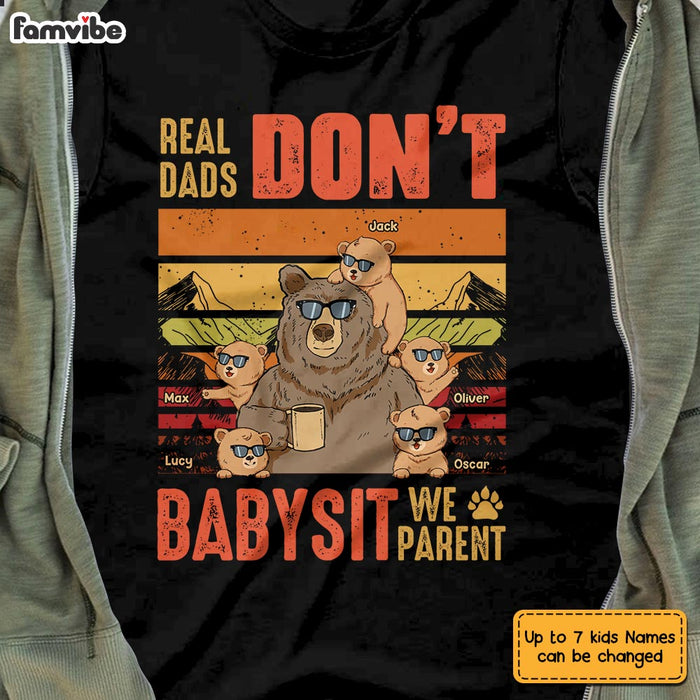 Personalized Dad Grandpa Bear T Shirt AP282 23O28 1