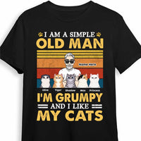 Personalized Dad Grandpa Cat T Shirt AP281 31O47 thumb 1