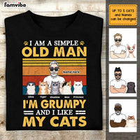 Personalized Dad Grandpa Cat T Shirt AP281 31O47 thumb 1
