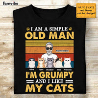 Personalized Dad Grandpa Cat T Shirt AP281 31O47 thumb 1