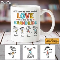 Personalized Grandkid Love Drawing Mug AP72 28O53 thumb 1