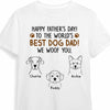 Personalized Dog Dad Happy Father's Day T Shirt AP296 30O47 1
