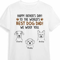 Personalized Dog Dad Happy Father's Day T Shirt AP296 30O47 thumb 1