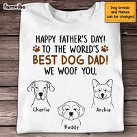 Personalized Dog Dad Happy Father's Day T Shirt AP296 30O47 thumb 1