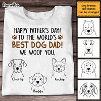 Personalized Dog Dad Happy Father's Day T Shirt AP296 30O47 thumb 1