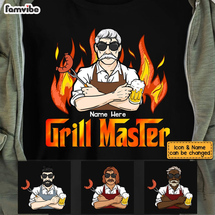 Personalized Dad BBQ Grill T Shirt AP282 31O53 1