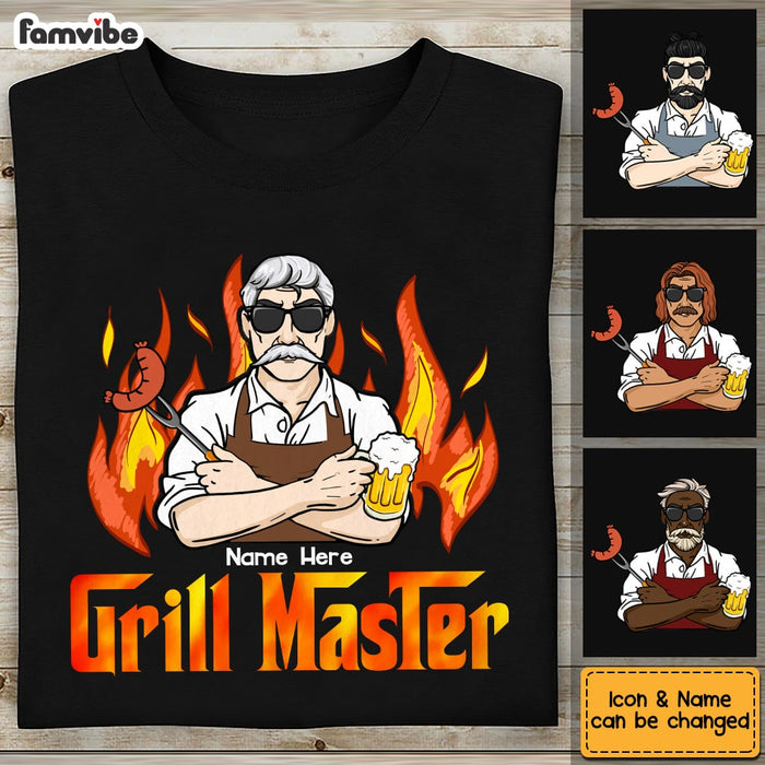 Personalized Dad BBQ Grill T Shirt AP282 31O53 1