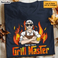 Personalized Dad BBQ Grill T Shirt AP282 31O53 thumb 1