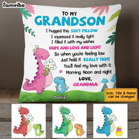 Personalized Mom Grandma Dinosaur Pillow MY52 30O53 thumb 1