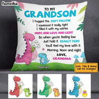 Personalized Mom Grandma Dinosaur Pillow MY52 30O53 thumb 1