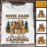 Personalized Dad Grandpa Bear  Camping T Shirt MY71 32O47 thumb 1
