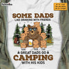 Personalized Dad Grandpa Bear  Camping T Shirt MY71 32O47 1