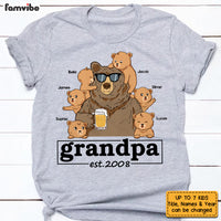 Personalized Dad Grandpa Bear T Shirt MY42 31O53 thumb 1