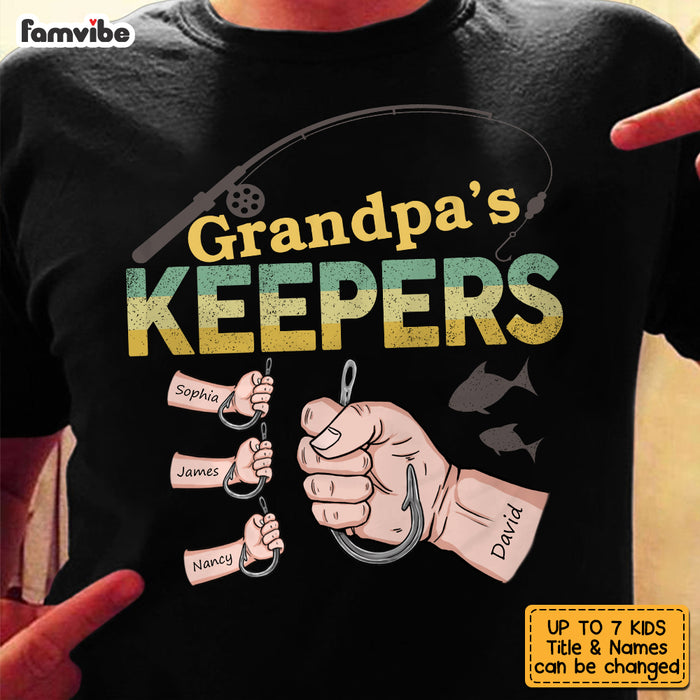 Personalized Grandpa Fishing T Shirt AP291 31O53 1