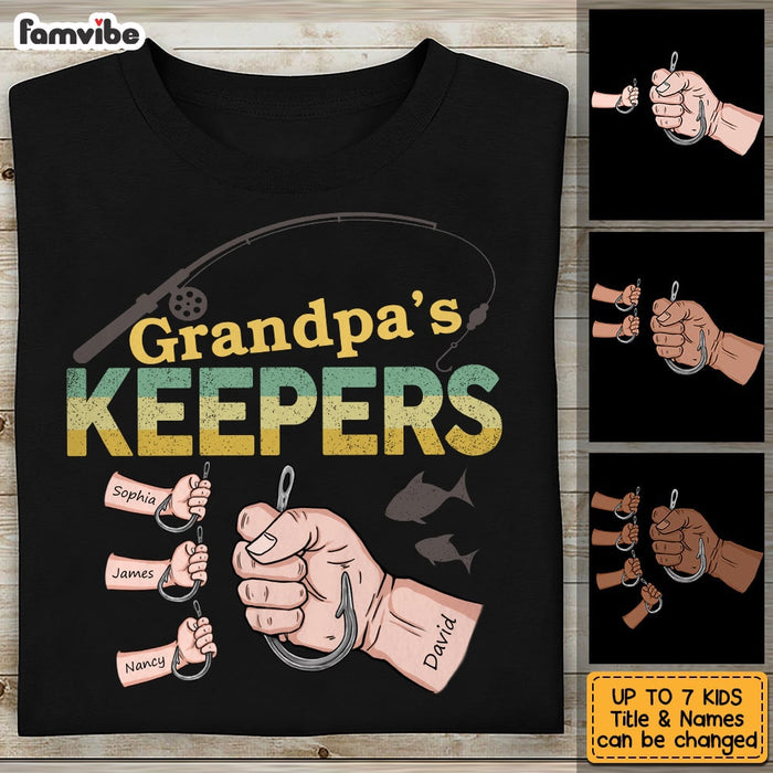 Personalized Grandpa Fishing T Shirt AP291 31O53 1