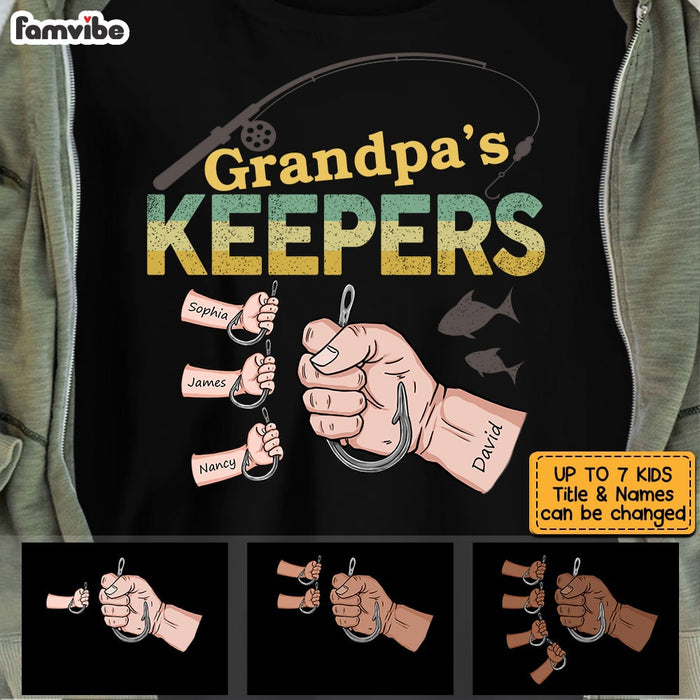Personalized Grandpa Fishing T Shirt AP291 31O53 1