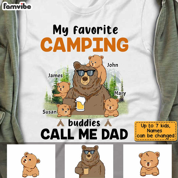 Personalized Dad Bear Camping T Shirt MY43 30O34 1