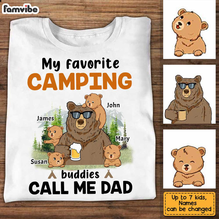 Personalized Dad Bear Camping T Shirt MY43 30O34 1