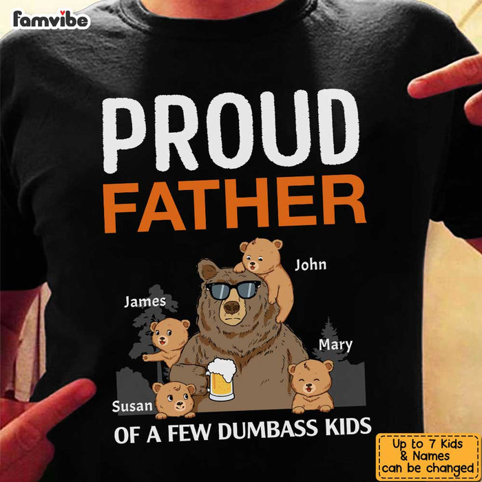 Personalized Dad Papa Bear T Shirt AP291 85O34 1