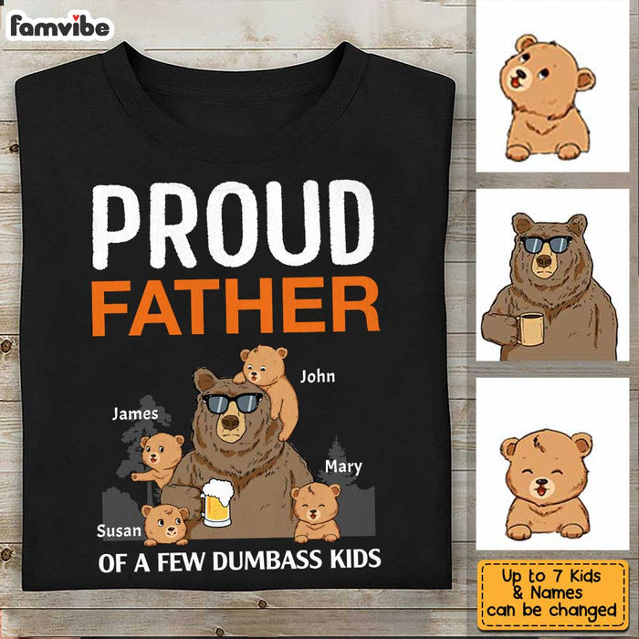 Personalized Dad Papa Bear T Shirt AP291 85O34 1