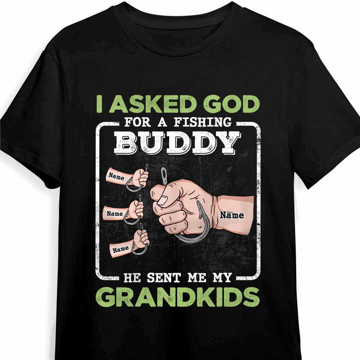 Personalized Dad Grandpa Fishing T Shirt MY103 30O47 1