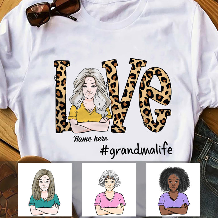 Personalized Mom Grandma T Shirt JL51 26O36 1