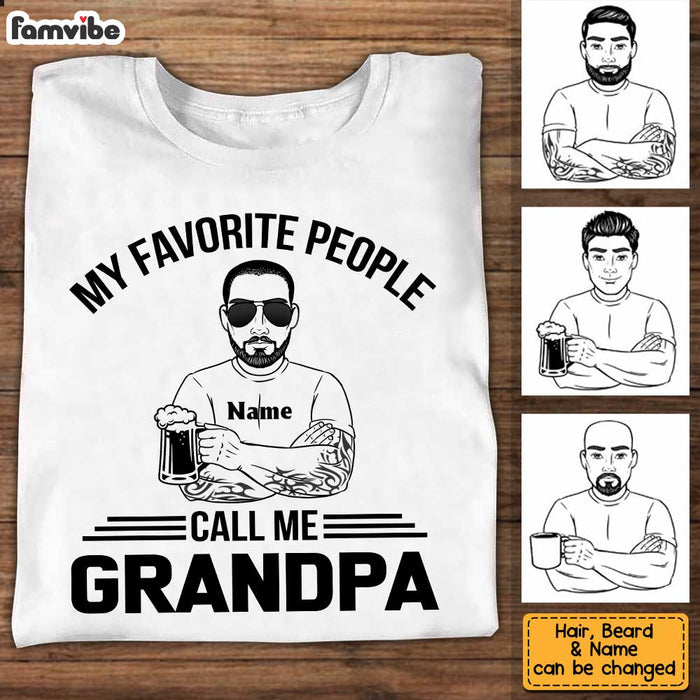 Personalized Dad Grandpa T Shirt MY93 32O34 1