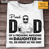 Personalized Proud Dad T Shirt MY41 85O47 thumb 1