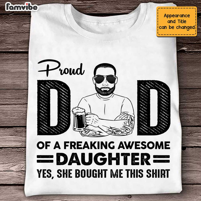 Personalized Proud Dad T Shirt MY41 85O47 1