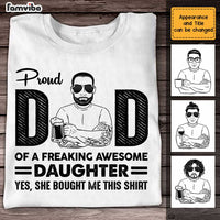 Personalized Proud Dad T Shirt MY41 85O47 thumb 1