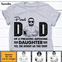 Personalized Proud Dad T Shirt MY41 85O47 thumb 1