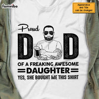 Personalized Proud Dad T Shirt MY41 85O47 thumb 1