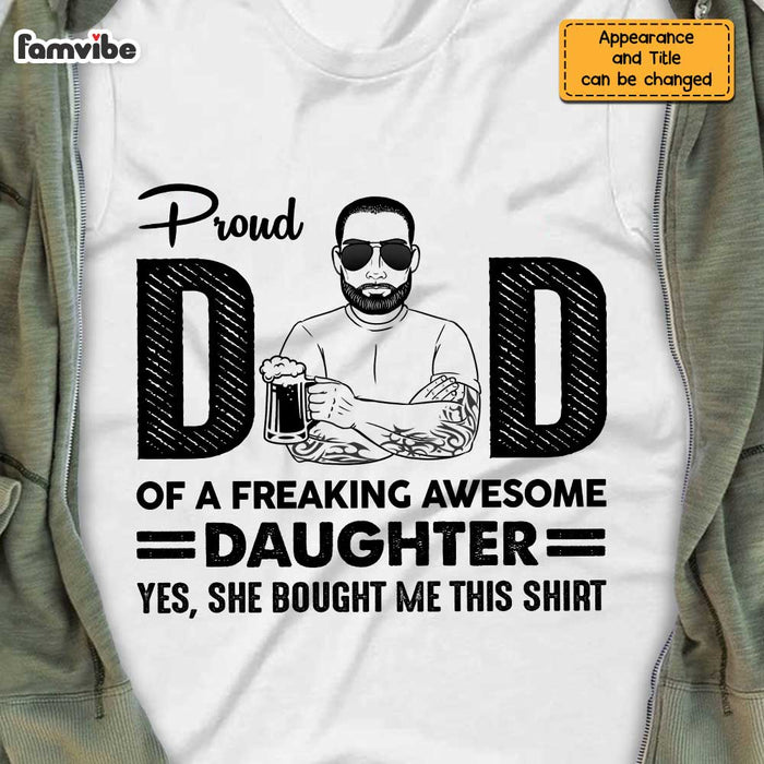 Personalized Proud Dad T Shirt MY41 85O47 1