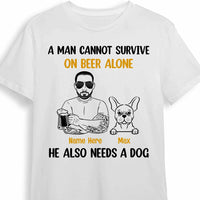 Personalized Dog Dad T Shirt MY71 85O34 thumb 1